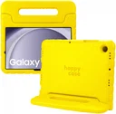 HappyCase Samsung Galaxy Tab A11 / Tab A9 Kinder Tablethoes met Handvat Geel