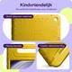 HappyCase Samsung Galaxy Tab A11 / Tab A9 Kinder Tablethoes met Handvat Geel afbeelding 5