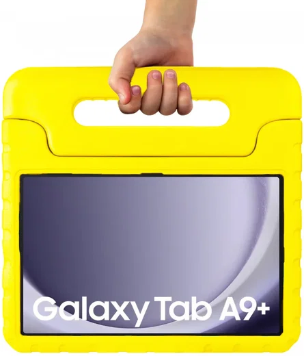 HappyCase Samsung Tab A11/A9 Plus Kindertablethoes met Handvat & Standaard Geel afbeelding 11