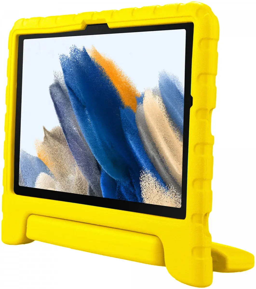 HappyCase Samsung Tab A8 Kinder Tablethoes met Handvat Geel afbeelding 8