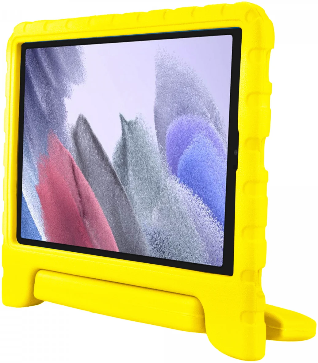 HappyCase Samsung Galaxy Tab A7 Lite Kinder Tablethoes Handvat Geel afbeelding 4
