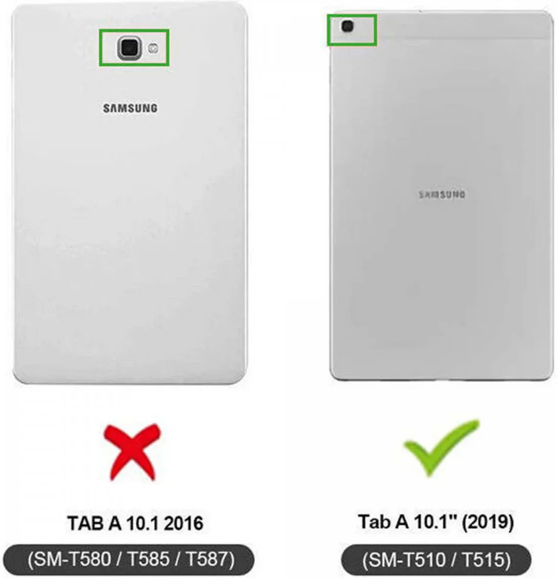 HappyCase Samsung Tab A 10.1 2019 Kinder Tablethoes met Handvat Geel afbeelding 8