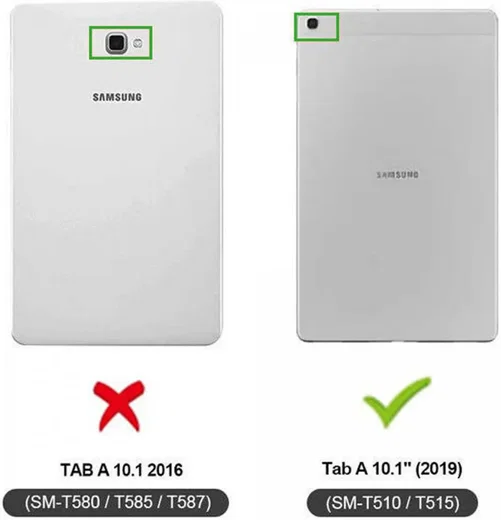 HappyCase Samsung Tab A 10.1 2019 Kinder Tablethoes met Handvat Geel afbeelding 8