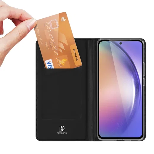 Dux Ducis Skin Pro Samsung Galaxy A55 Hoesje Portemonnee Zwart afbeelding 1