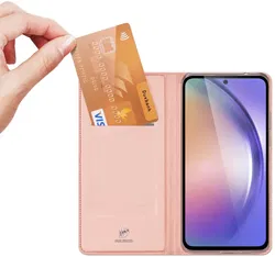 Dux Ducis Skin Pro Samsung Galaxy A55 Hoesje Portemonnee Roze afbeelding
