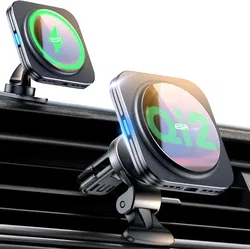 ESR HaloLock MagSafe Dashboard/Ventilatierooster Telefoonhouder Auto Laden 15W afbeelding