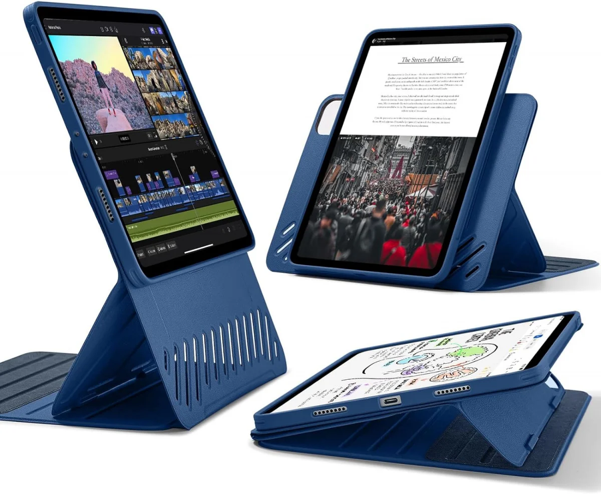 ESR Shift iPad Pro 11 (2024/2025) Hoes Book Case Sleep/Wake Blauw afbeelding 1