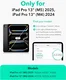 ESR Shift iPad Pro 13 (2024/2025) Hoes Book Case Sleep/Wake Zwart afbeelding 2
