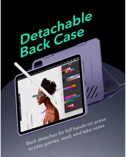 ESR Shift iPad Pro 13 (2024/2025) Hoes Book Case Sleep/Wake Paars afbeelding 7