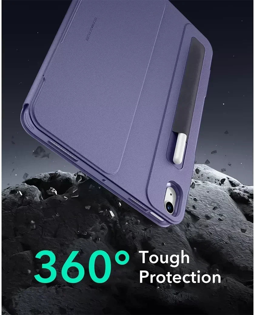 ESR Shift iPad Pro 13 (2024/2025) Hoes Book Case Sleep/Wake Paars afbeelding 9