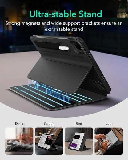 ESR Shift Apple iPad Air 13 (24/25/26) Hoes Book Case Sleep/Wake Zwart afbeelding 4