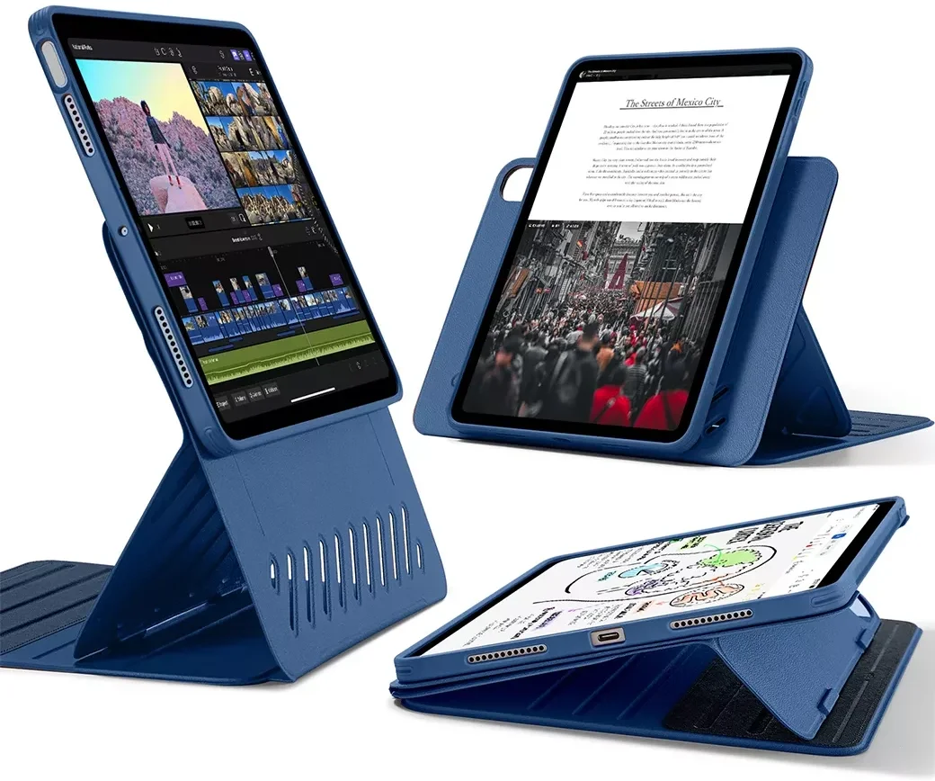 ESR Shift Apple iPad Air 13 (24/25/26) Hoes Book Case Sleep/Wake Blauw afbeelding 1