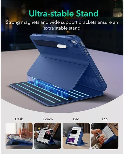 ESR Shift Apple iPad Air 13 (24/25/26) Hoes Book Case Sleep/Wake Blauw afbeelding 4