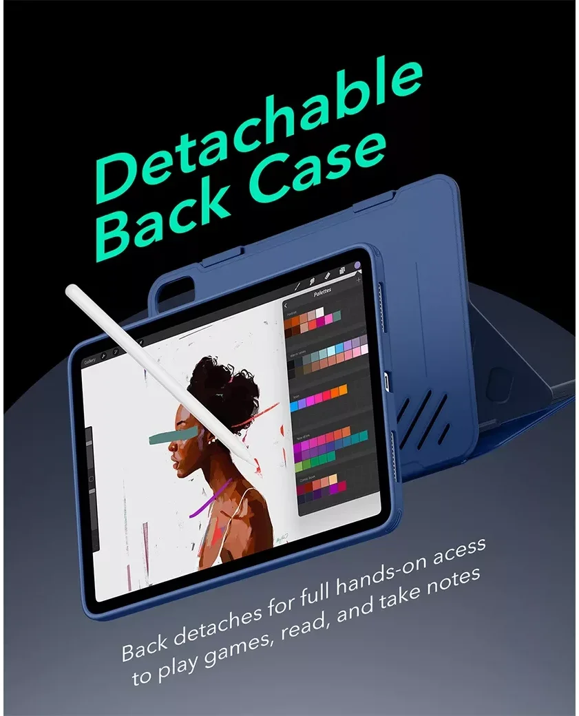 ESR Shift Apple iPad Air 13 (24/25/26) Hoes Book Case Sleep/Wake Blauw afbeelding 7