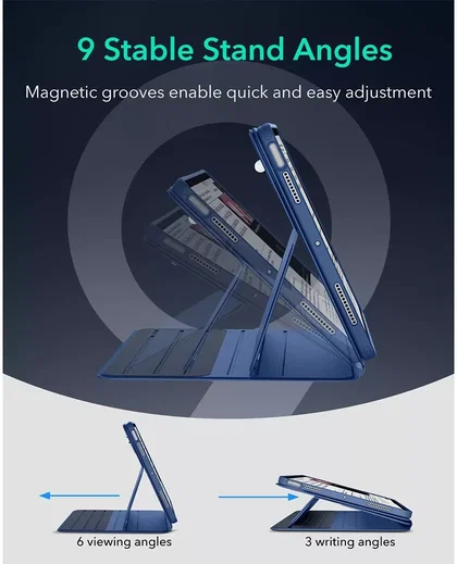 ESR Shift Apple iPad Air 13 (24/25/26) Hoes Book Case Sleep/Wake Blauw afbeelding 8