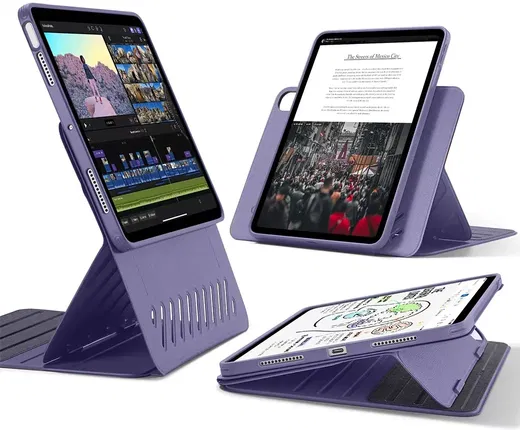 ESR Shift Apple iPad Air 13 (24/25) Hoes Book Case Sleep/Wake Paars afbeelding 1