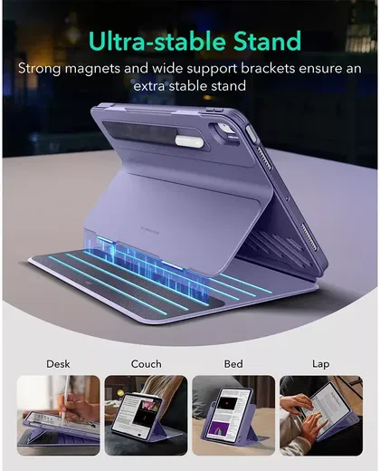 ESR Shift Apple iPad Air 13 (24/25) Hoes Book Case Sleep/Wake Paars afbeelding 4
