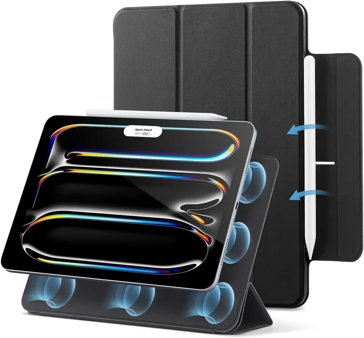ESR Rebound Magnetic iPad Pro 11 (2024/2025) Hoes Book Case Zwart afbeelding 1