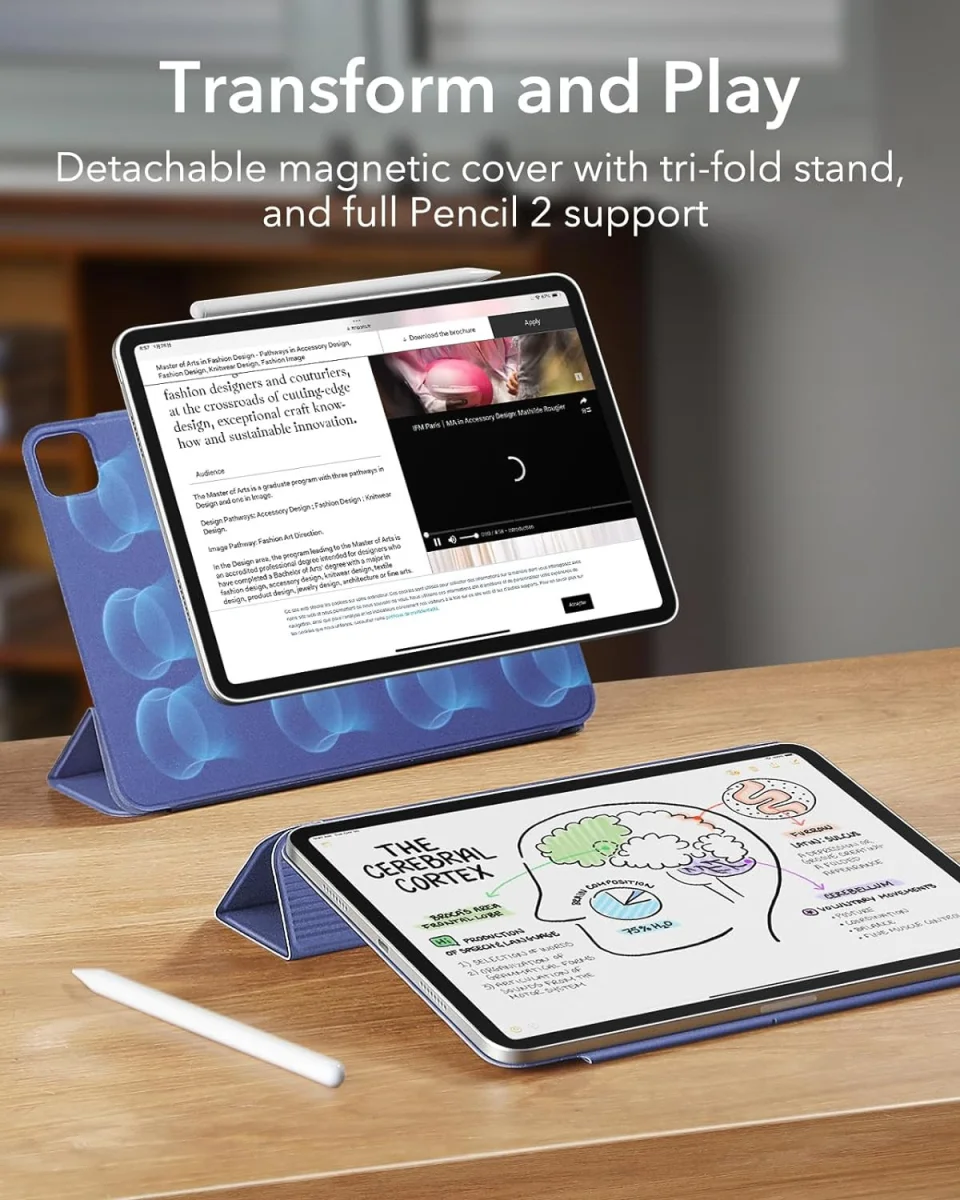 ESR Rebound Magnetic Apple iPad Air 13 (24/25/26) Hoes Book Case Paars afbeelding 3