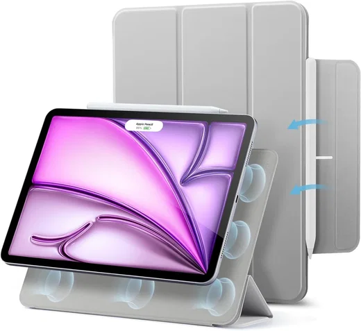 ESR Rebound Magnetic Apple iPad Air 13 (24/25/26) Hoes Book Case Grijs afbeelding 1