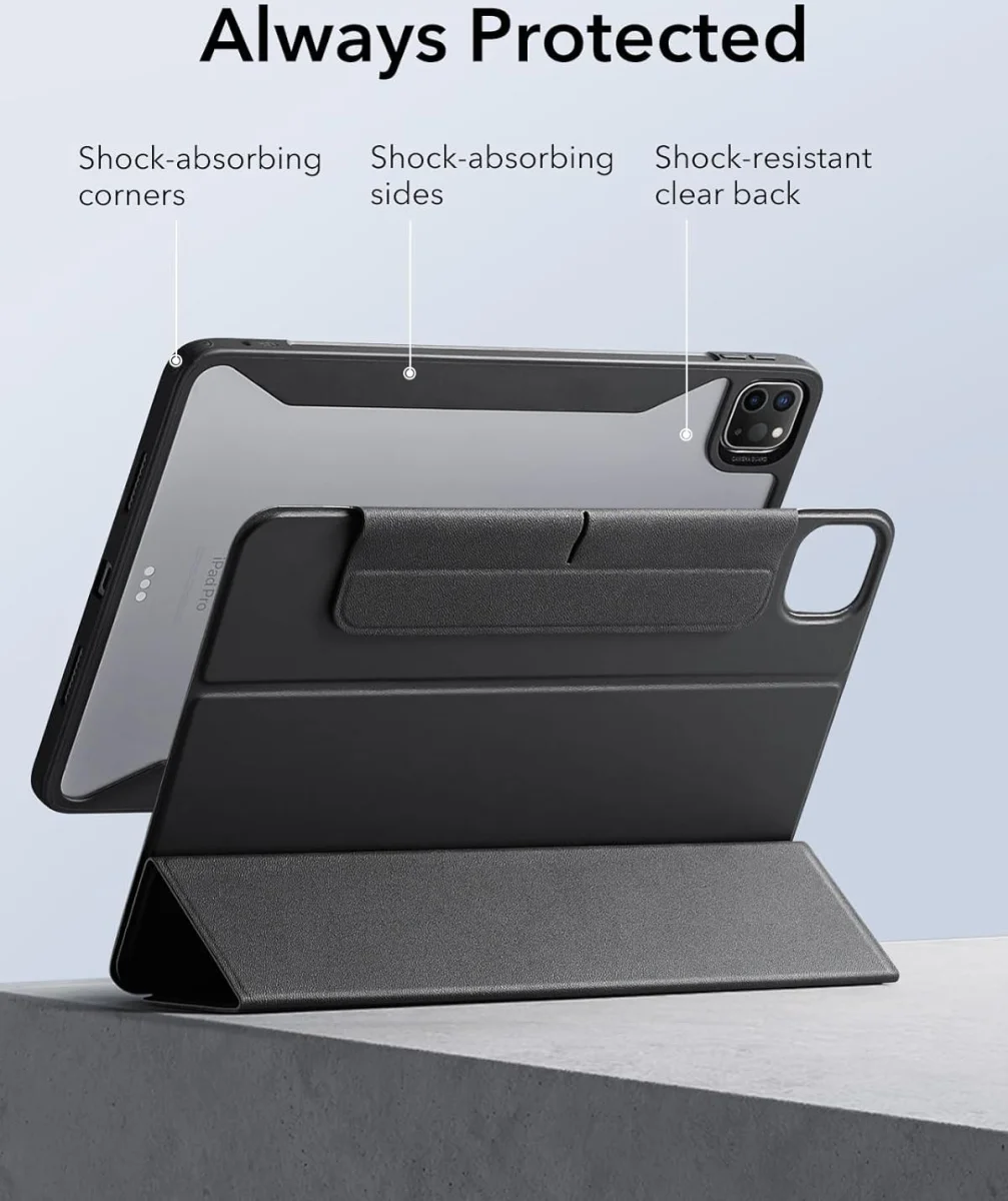 ESR Rebound Hybrid 360 iPad Pro 11 (2024/2025) Hoes Book Case Zwart afbeelding 9