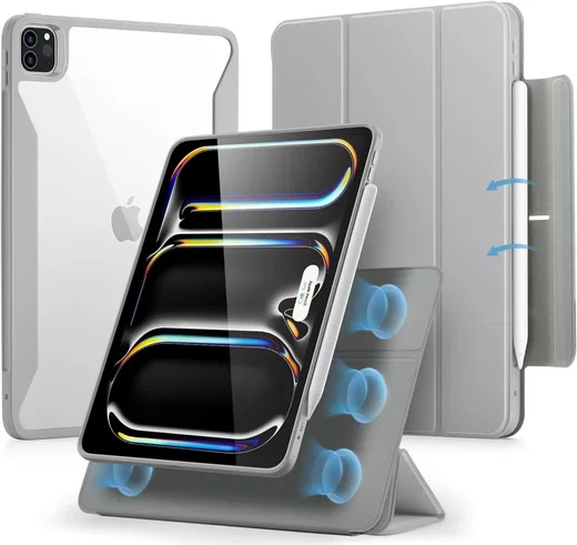 ESR Rebound Hybrid 360 iPad Pro 11 (2024/2025) Hoes Book Case Grijs afbeelding 1