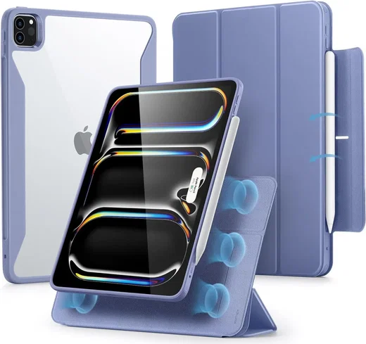 ESR Rebound Hybrid 360 Apple iPad Pro 13 (2024/2025) Hoes Book Case Paars afbeelding 1