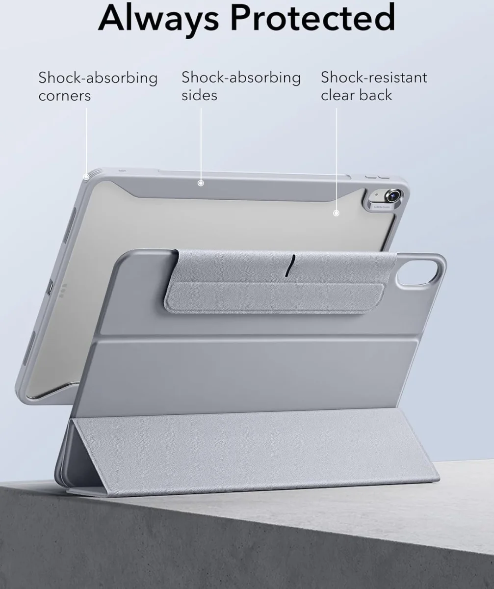 ESR Rebound Hybrid 360 iPad Air 13 (24/25/26) Hoes Book Case Grijs afbeelding 6