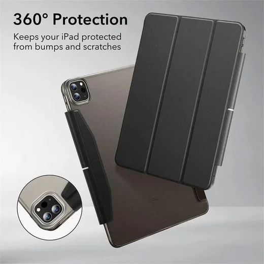 ESR Ascend Trifold iPad Pro 13 (2024/2025) Hoes Book Case met Sleep/Wake Zwart afbeelding 2