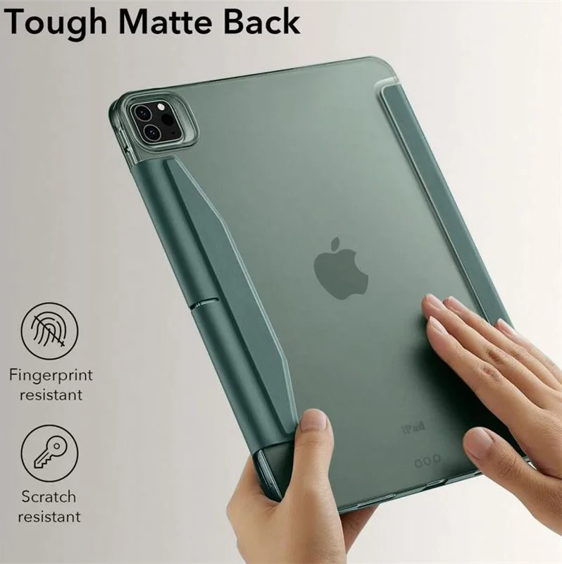 ESR Ascend Trifold iPad Pro 13 (2024/2025) Hoes Book Case met Sleep/Wake Groen afbeelding 2