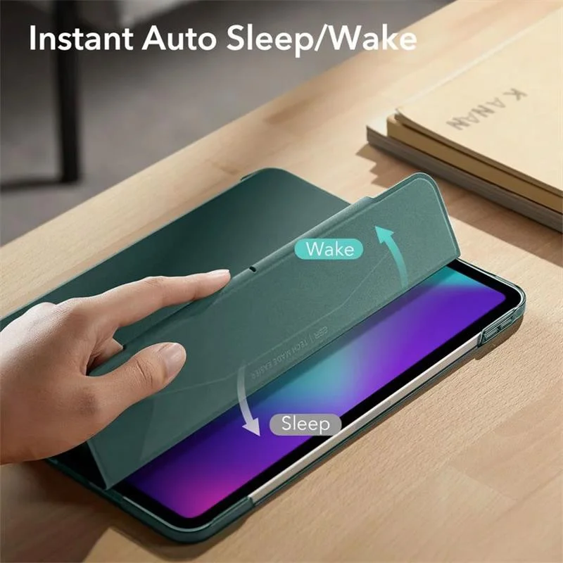 ESR Ascend Trifold iPad Pro 13 (2024/2025) Hoes Book Case met Sleep/Wake Groen afbeelding 4