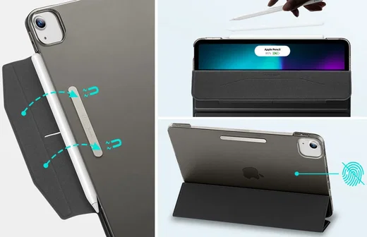 ESR Ascend Trifold Apple iPad Air 13 (24/25/26) Hoes Book Case Sleep/Wake Zwart afbeelding 11