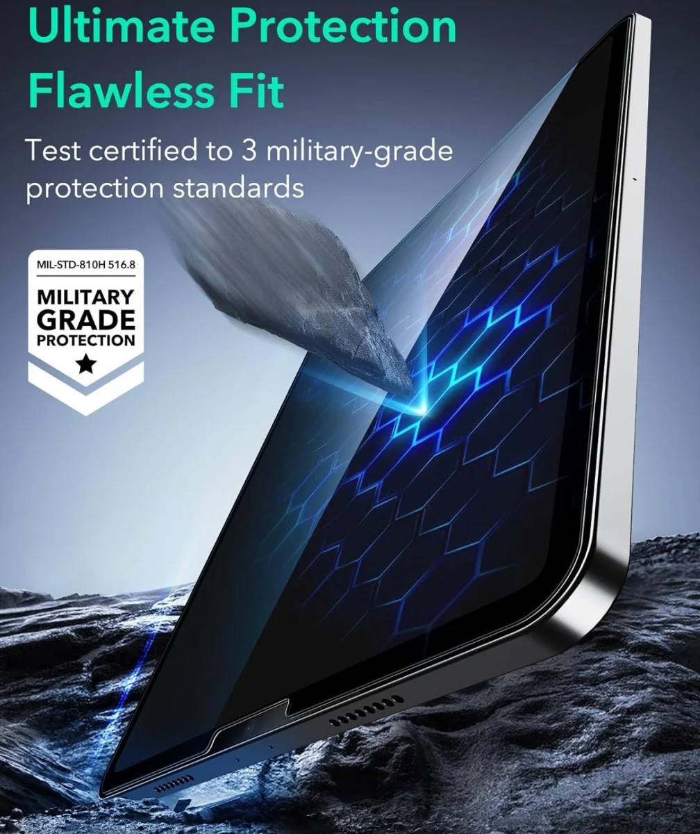 ESR Armorite iPad Pro 12.9 (2022/2021/2020/2018) Screen Protector (2-Pack) afbeelding 9