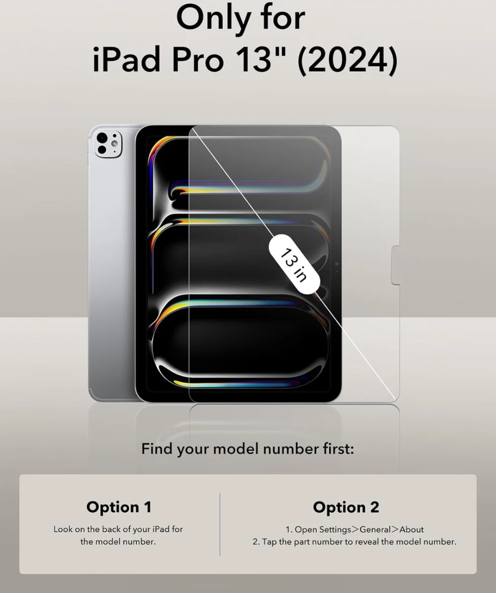 ESR Paper Feel iPad Pro 11 (2024/2025) Screen Protector Papier Gevoel 2-Pack afbeelding 2