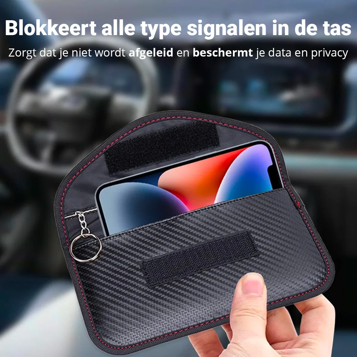 SBG Faraday Bag Universele Signaal Blokkerende Telefoonzak RFID Carbon afbeelding 3