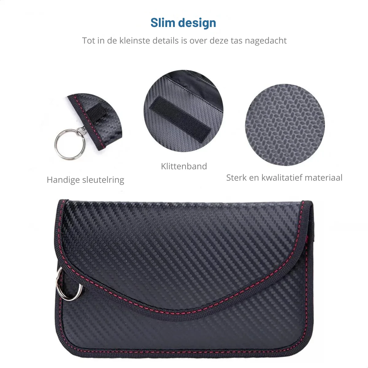 SBG Faraday Bag Universele Signaal Blokkerende Telefoonzak RFID Carbon afbeelding 6