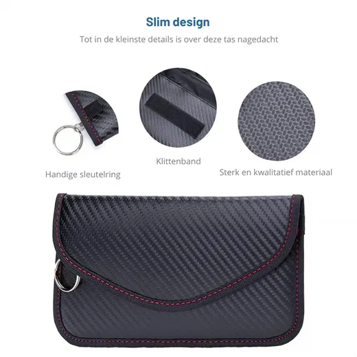 SBG Faraday Bag Universele Signaal Blokkerende Telefoonzak RFID Carbon afbeelding 6
