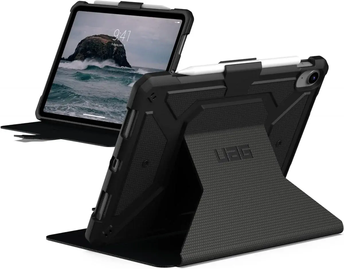 UAG iPad 11 A16 (2025) /10.9 (2022) Book Case Zwart Metropolis afbeelding 1