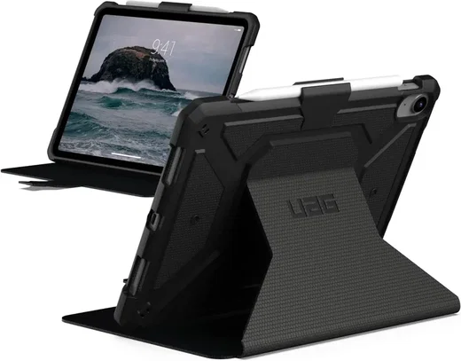 UAG iPad 11 A16 (2025) /10.9 (2022) Book Case Zwart Metropolis afbeelding 1
