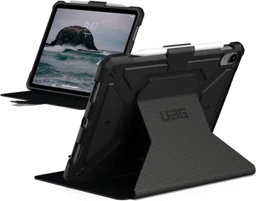 UAG iPad 11 A16 (2025) /10.9 (2022) Book Case Zwart Metropolis