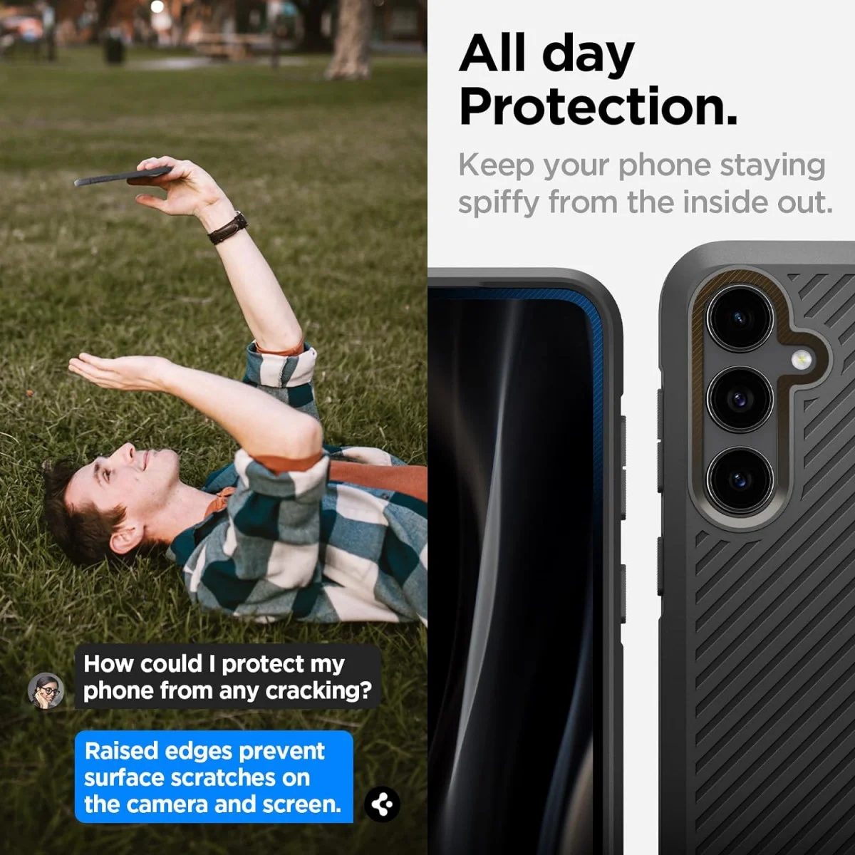 Spigen Core Armor Samsung Galaxy S23 FE Hoesje Back Cover Zwart afbeelding 4