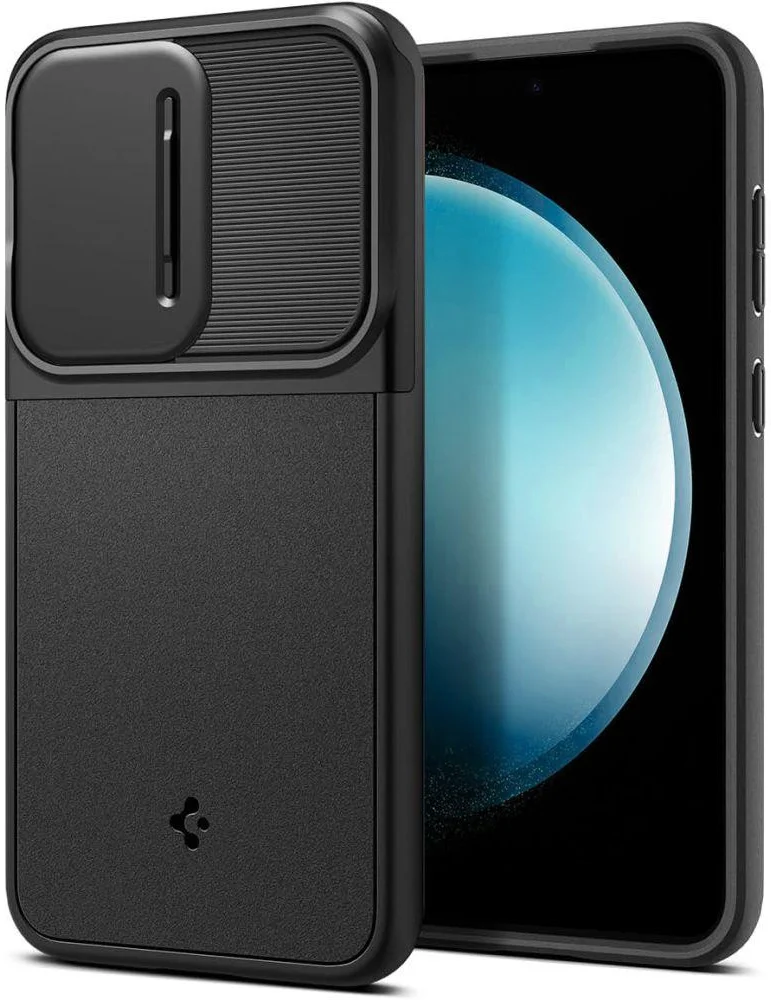 Spigen Optik Armor Samsung Galaxy S23 FE Hoesje Camera Slider Zwart afbeelding 1