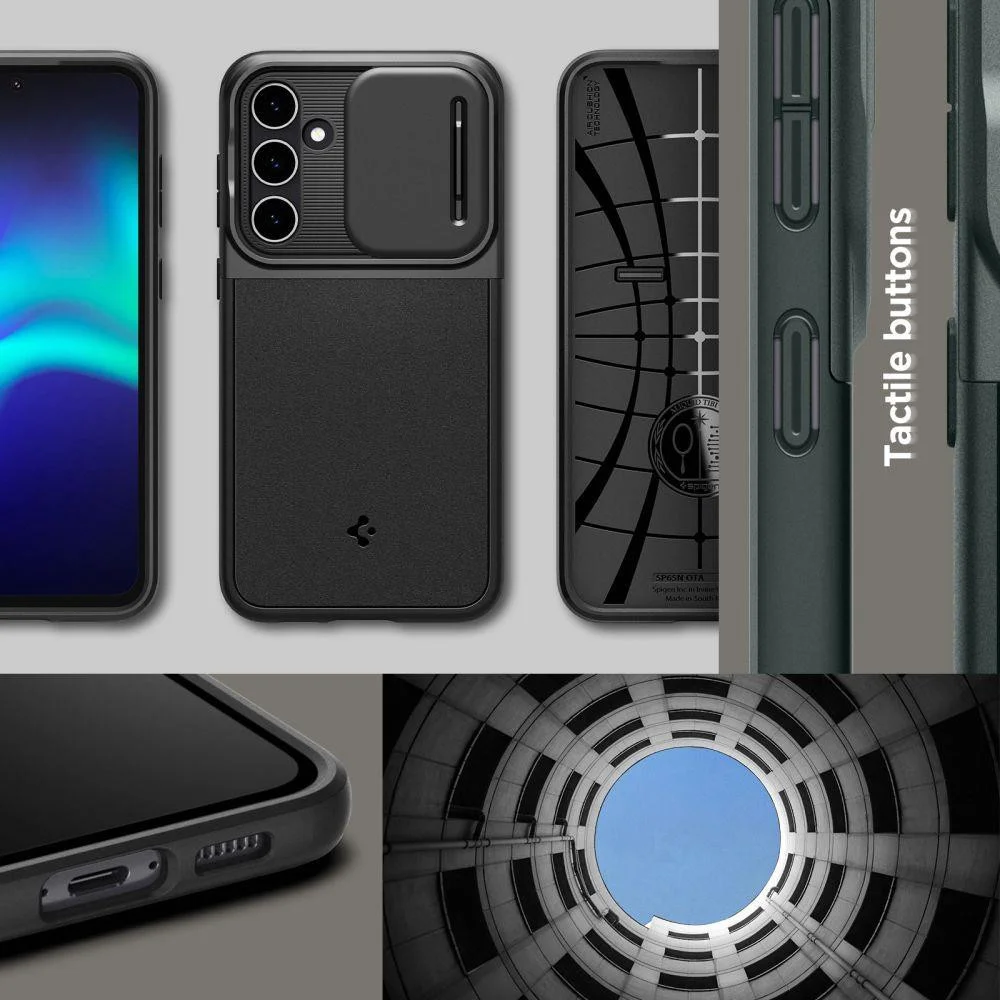 Spigen Optik Armor Samsung Galaxy S23 FE Hoesje Camera Slider Zwart afbeelding 6