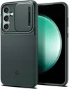 Spigen Optik Armor Samsung Galaxy S23 FE Hoesje Camera Slider Groen