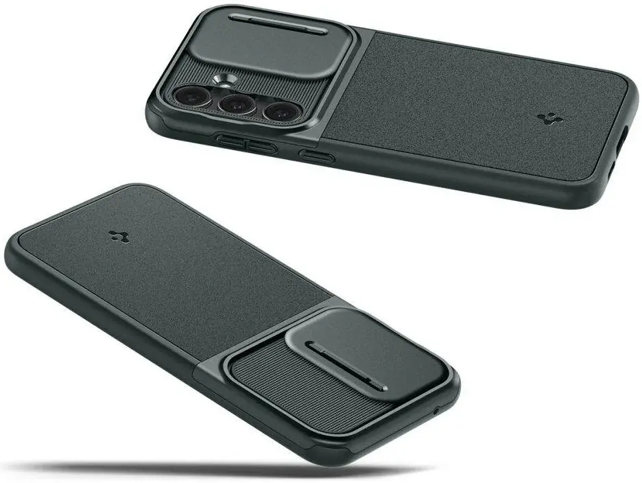 Spigen Optik Armor Samsung Galaxy S23 FE Hoesje Camera Slider Groen afbeelding 9