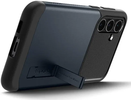 Spigen Slim Armor Samsung Galaxy S23 FE Hoesje Back Cover Metal Slate afbeelding 3