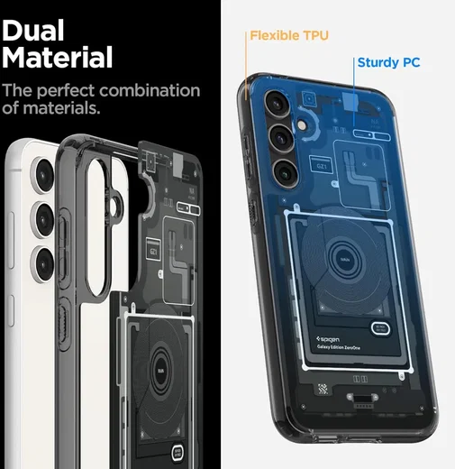 Spigen Ultra Hybrid Zero One Samsung Galaxy S23 FE Hoesje Zwart afbeelding 6