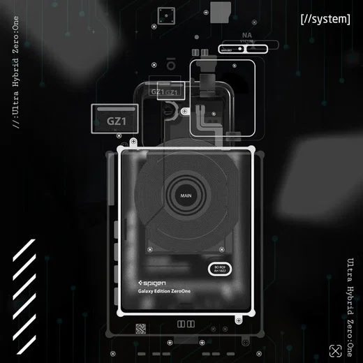 Spigen Ultra Hybrid Zero One Samsung Galaxy S23 FE Hoesje Zwart afbeelding 3