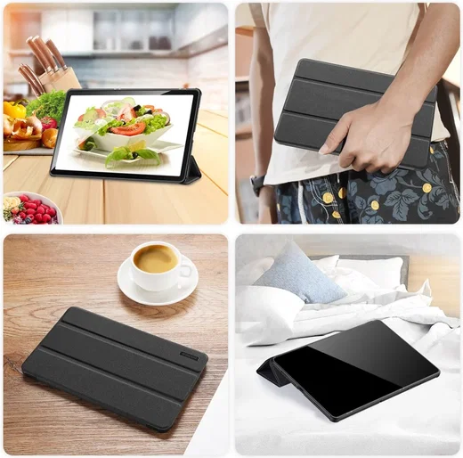 Dux Ducis Domo Samsung Tab S10 Lite / S10 FE / S9 FE / S9 Hoes Book Case Zwart afbeelding 11