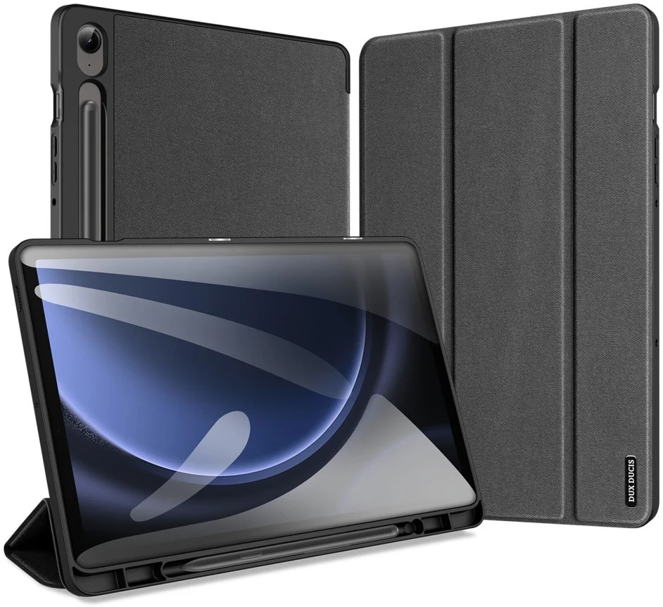 Dux Ducis Domo Samsung Tab S10 Lite / S10 FE / S9 FE / S9 Hoes Book Case Zwart afbeelding 2